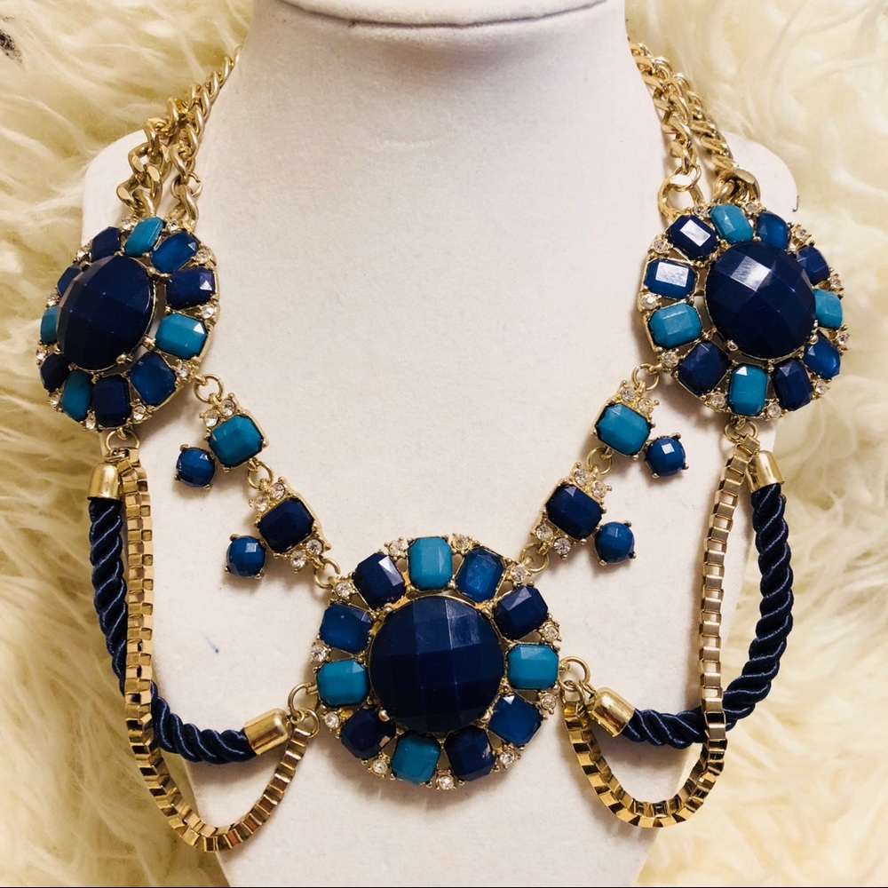 Blue & Gold Necklace
